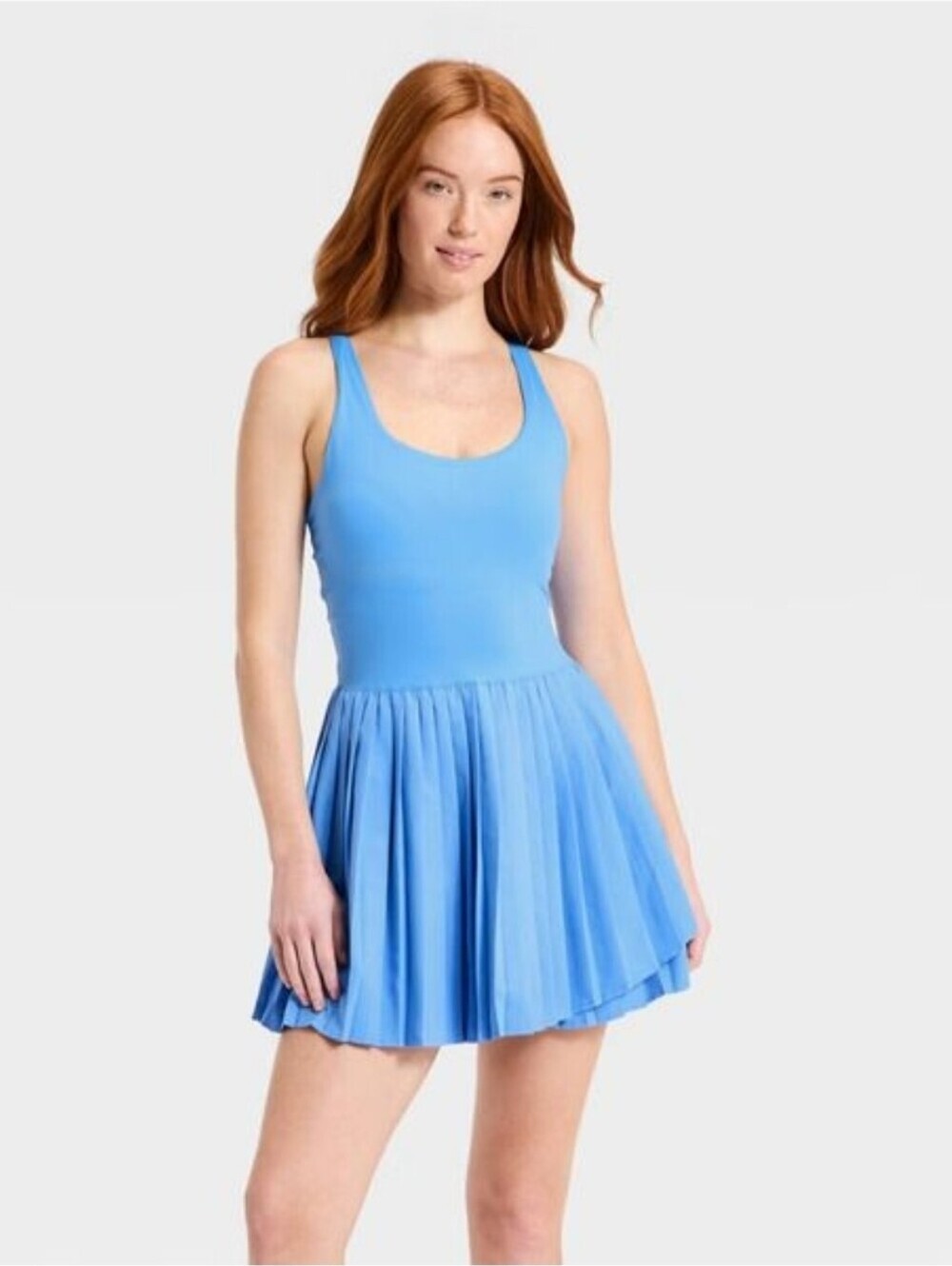 All In Motion Women's Pleated Active Dress, BlueSize M